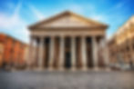 view-of-the-fron-of-the-pantheon-rome-italy