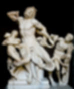 the Laocoön statue in the vatican, italy