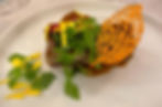 plate of fine dining food