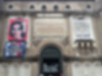 entrance to the exhibition in rome