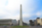 obelisk in the piazza guglielmo marconi, eur district rome